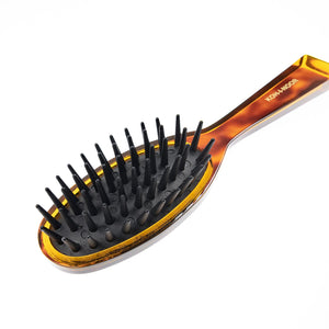 KOH-I-NOOR Tortoishell Pneumatic Detangling Hair Brush Conika with Rubber Pins