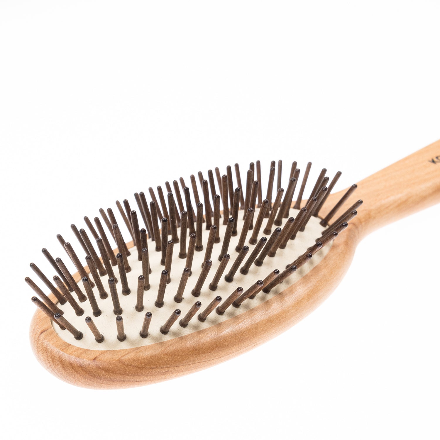 KOH-I-NOOR Wood Pneumatic Hair Brush with Wood Pins Oval Large