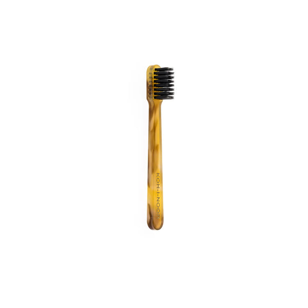 KOH-I-NOOR (715H) Travel Toothbrush with Synthetic Charcoal Bristles - Soft - Mini