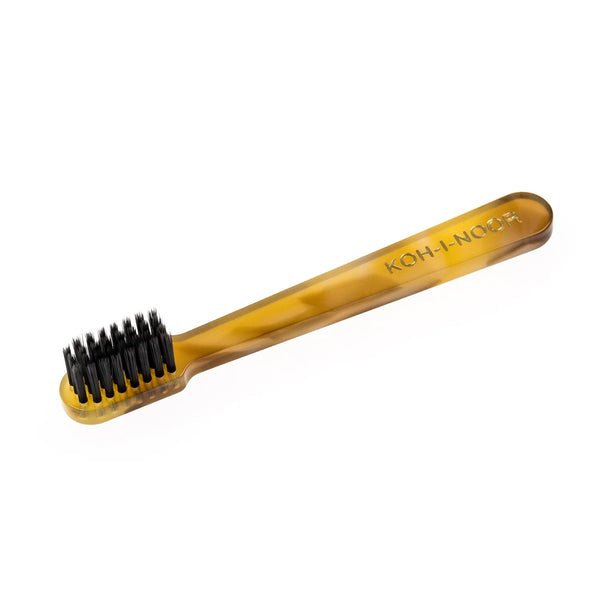 KOH-I-NOOR (715H) Travel Toothbrush with Synthetic Charcoal Bristles - Soft - Mini