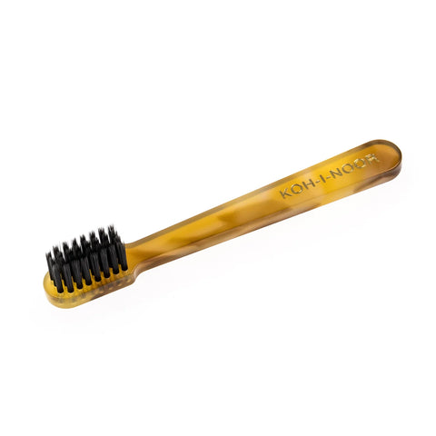 KOH-I-NOOR (715H) Travel Toothbrush with Synthetic Charcoal Bristles - Soft - Mini