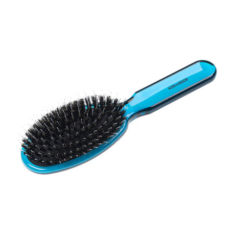 KOH-I-NOOR All Season Pneumatic Hair Brush with Boar Bristle Tufts and Nylon Pins Oval Large BLUE