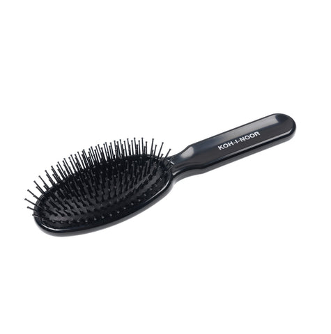 KOH-I-NOOR Professional Oval Large Pneumatic Hair Brush With Plastic Pins BLACK