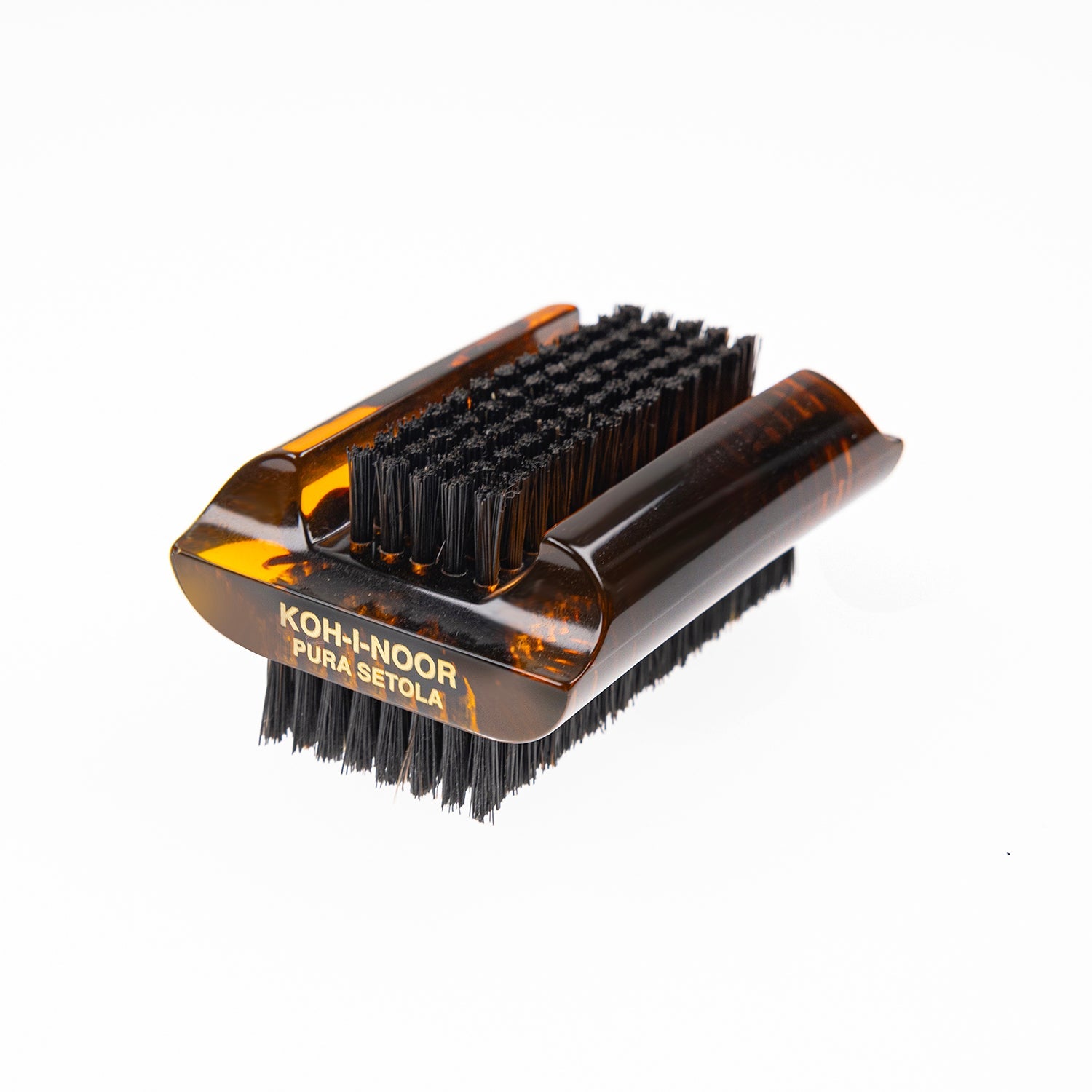 KOH-I-NOOR Tortoishell Double Nail Brush Boar Bristle