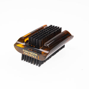 KOH-I-NOOR Tortoishell Double Nail Brush Boar Bristle