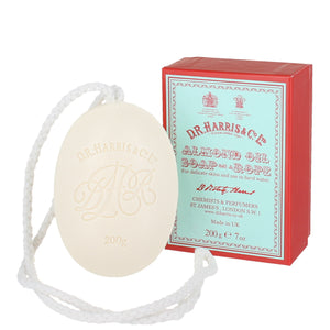 D R Harris Almond Oil Soap on a Rope 200g