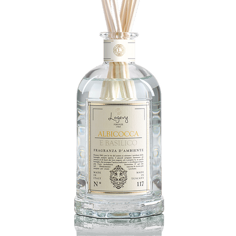 LOGEVY Room Diffuser ALBICOCCA E BASILICO - Apricot and Basil X LARGE (1ltr)