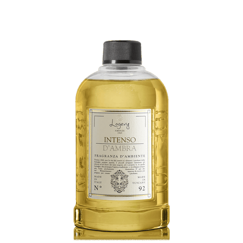 LOGEVY Room Diffuser Refill Bottle INTENSO D'AMBRA - Intense Amber (500ml)
