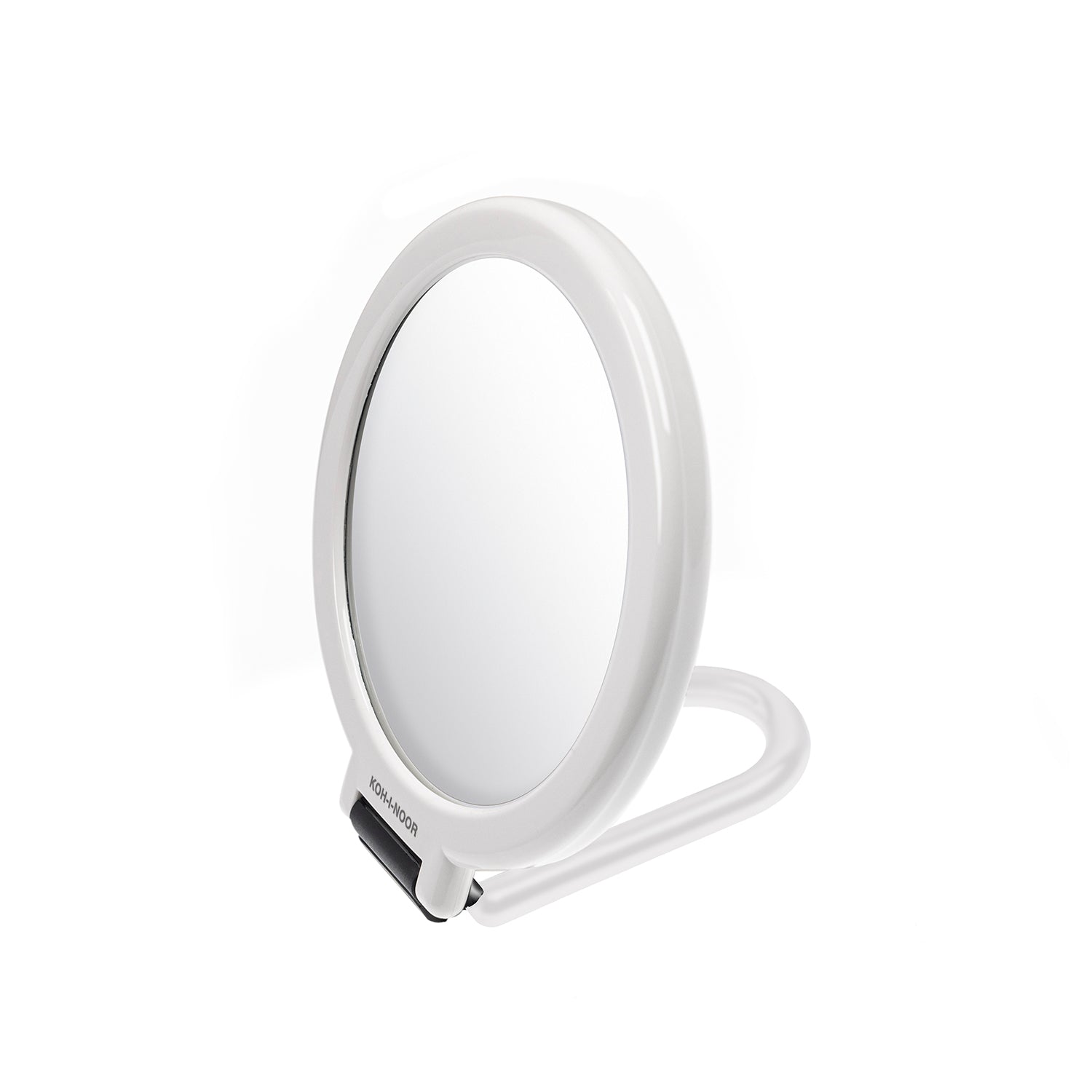 KOH-I-NOOR Double-Sided Mirror with Folding Handle x6 Magnification WHITE
