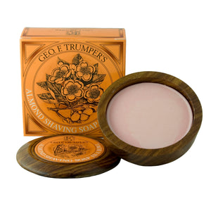 Geo F Trumper Shaving Soap in Wooden Bowl ALMOND (80g)