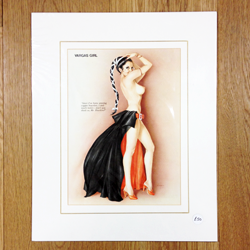 Vargas "Since I've been..." Mounted Pin-Up 32 x 39cm