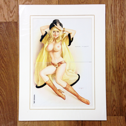 Vargas ''Don't be silly..." Mounted Pin-Up 39 x 52cm