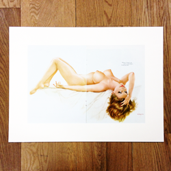 Vargas "When I heard you were..." Mounted Pin-Up 52 x 39cm