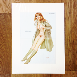 Vargas "And here's what" Mounted Pin-Up 39 x 52cm