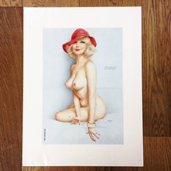 Vargas "That's what I call..." Mounted Pin-Up 52 x 39cm