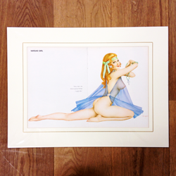 Vargas "Now that's the kind of..." Mounted Pin-Up 52 x 39cm