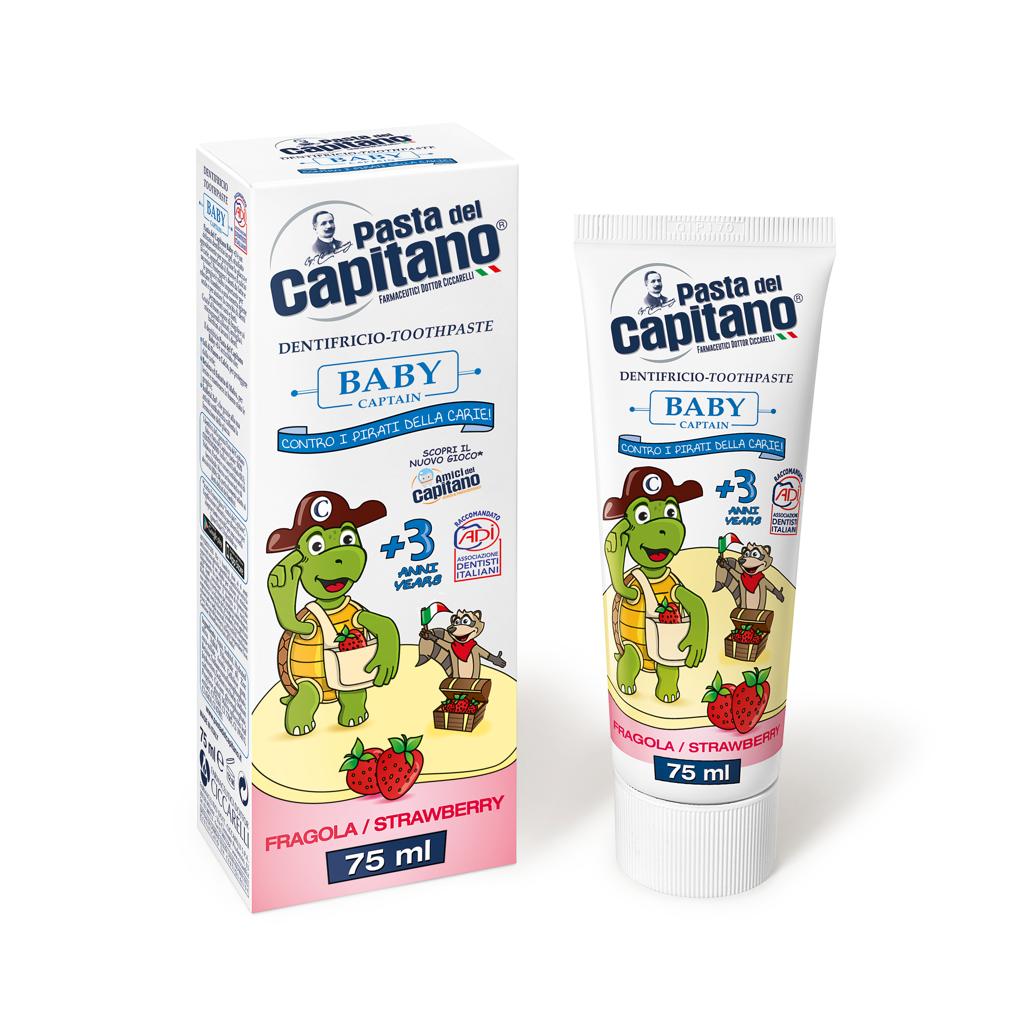 CAPITANO Baby Strawberry Toothpaste (75ml)