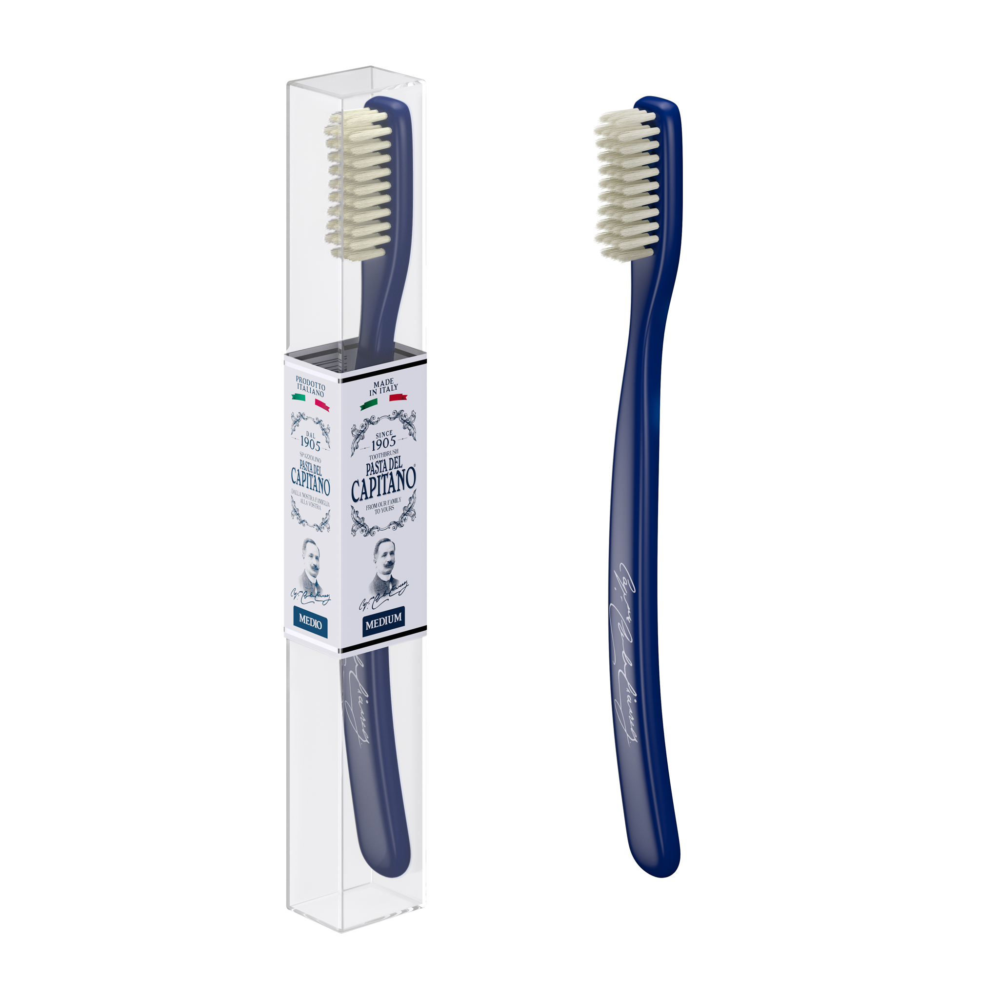 CAPITANO 1905 Classic Toothbrush Blue