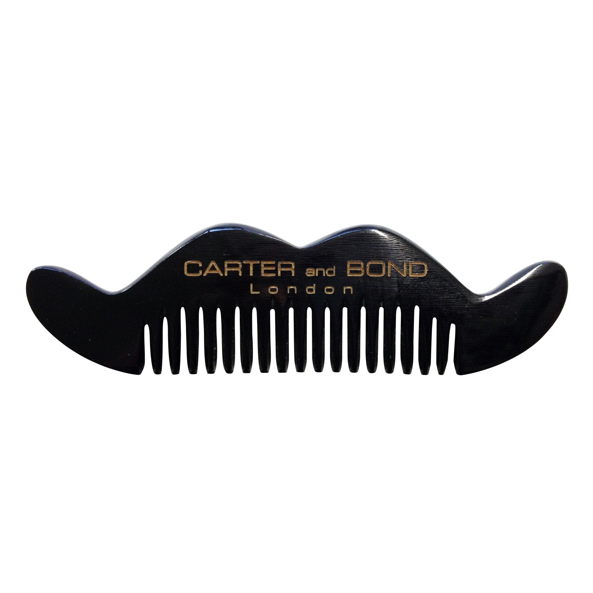 Carter and Bond Moustache Comb - Dark