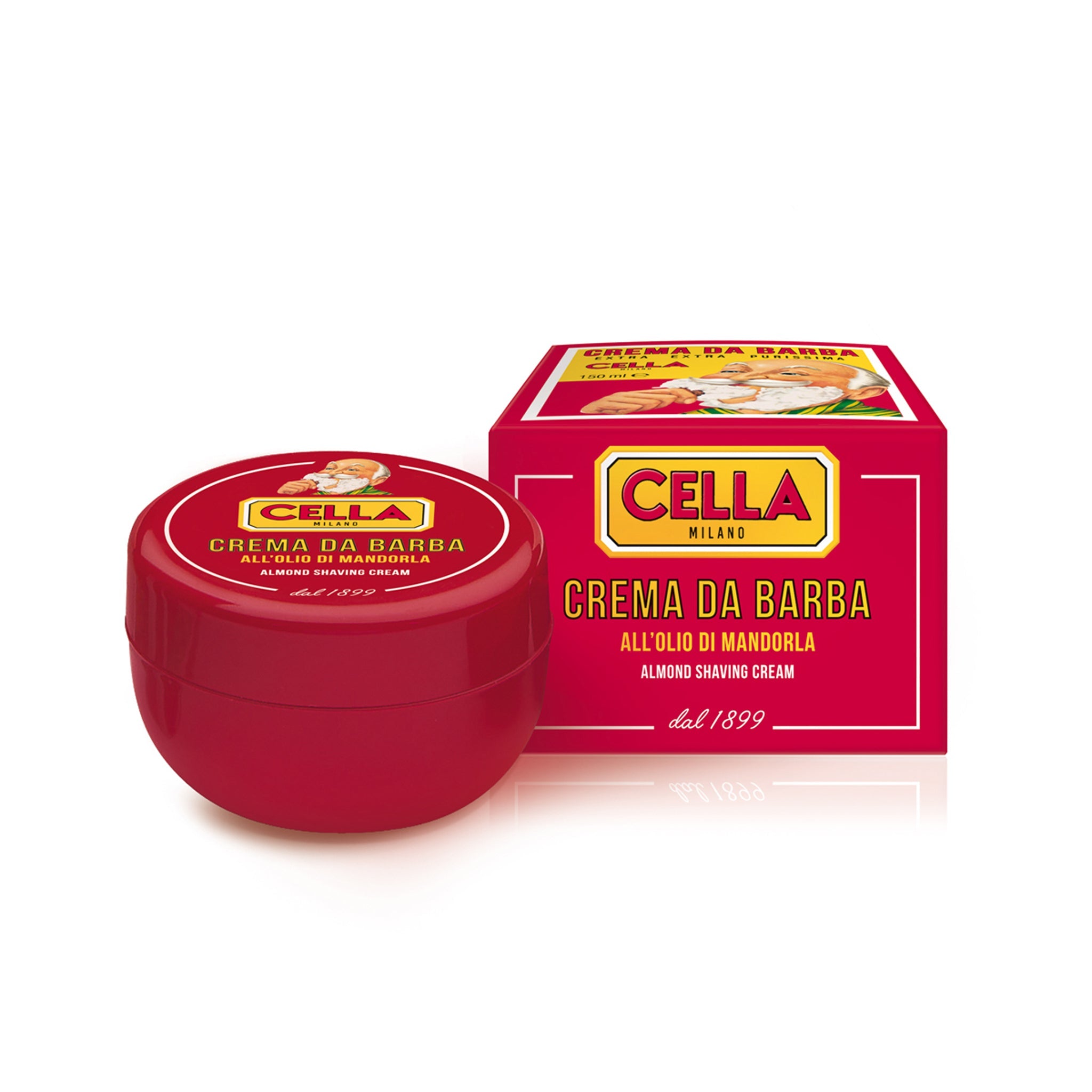 CELLA Classic Almond Shaving Cream Jar (150ml)