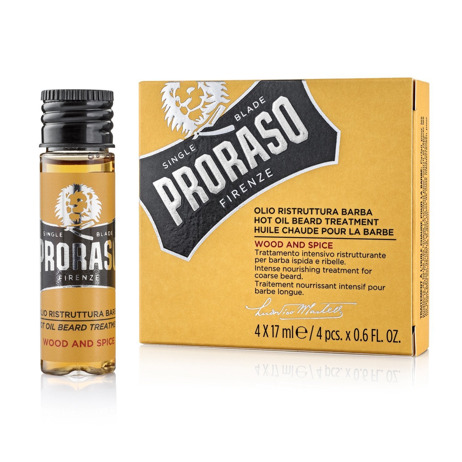 Proraso Beard Hot Oil Treatment (4 x 17ml)